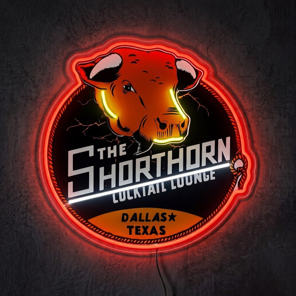 ShineNeon™ Shorthorn Cocktail Lounge Texas Bull Neon Sign USB Power - Shineneon