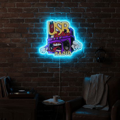 ShineNeon™ Slave Radio LED Neon Sign Wall Decor for Studio & Bar (USB Power) - Shineneon