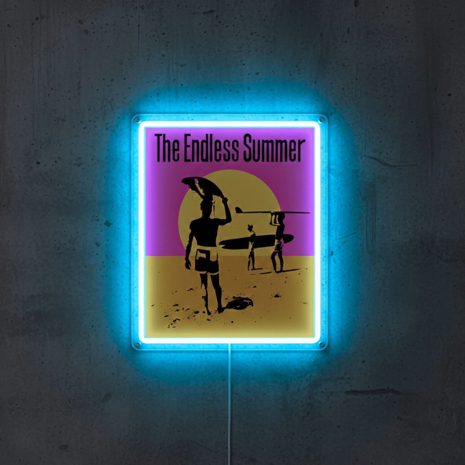 ShineNeon™ The Endless Summer LED Neon Sign - Retro Surf Beach Vibe Wall Decor (USB Powered) - Shineneon