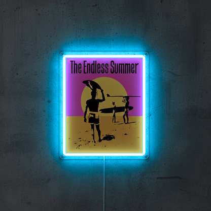 ShineNeon™ The Endless Summer LED Neon Sign - Retro Surf Beach Vibe Wall Decor (USB Powered) - Shineneon