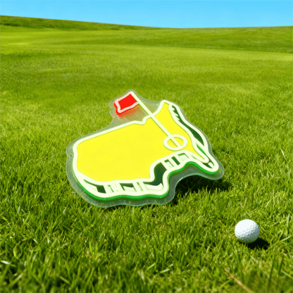 ShineNeon™ USA Golf Map LED Neon Sign | Green & Yellow Sports Man Cave Wall Decor - Shineneon