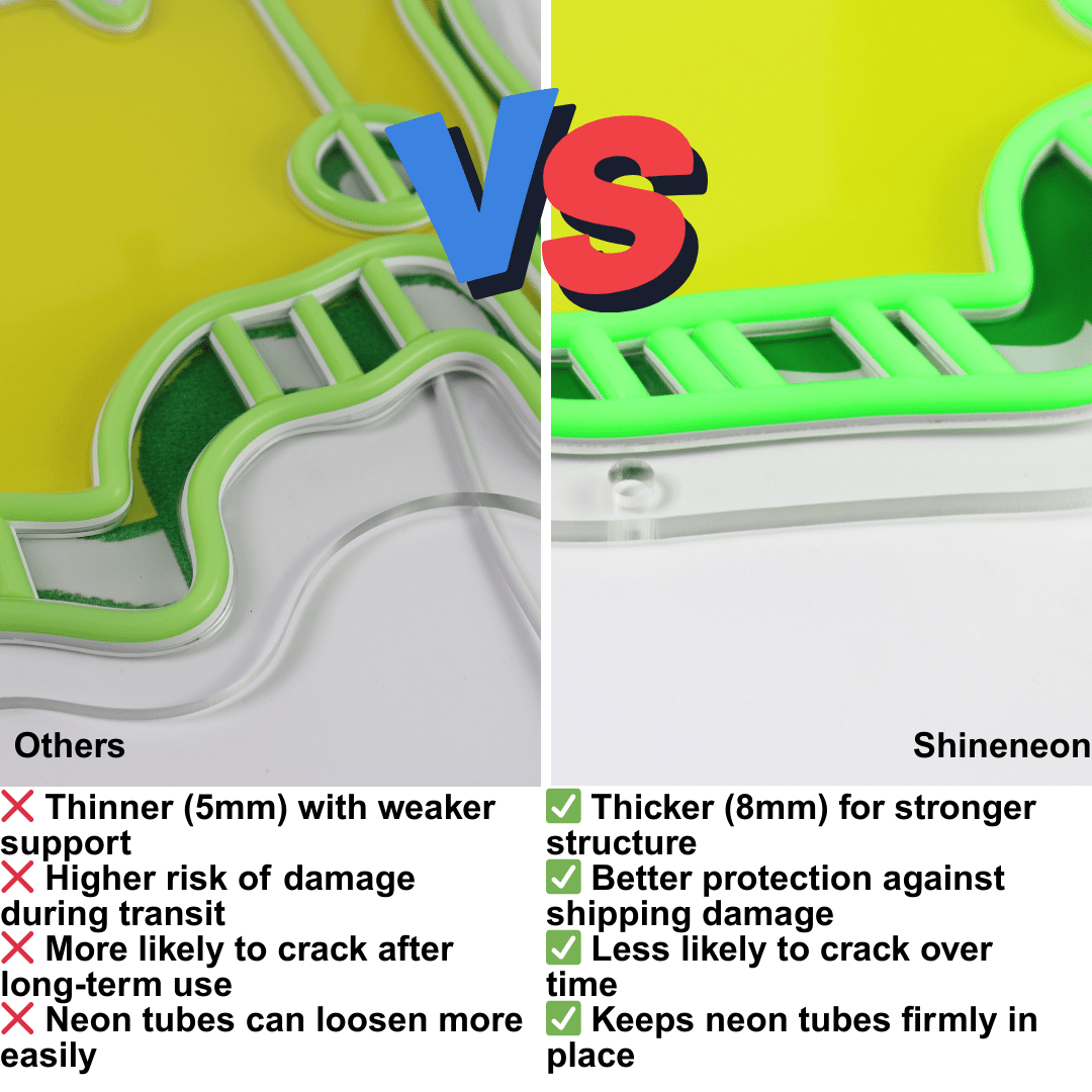ShineNeon™ USA Golf Map LED Neon Sign | Green & Yellow Sports Man Cave Wall Decor - Shineneon
