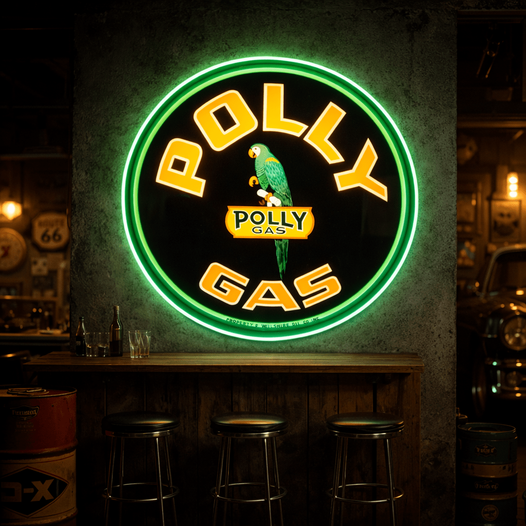 ShineNeon™ Vintage Parrot Gas Neon Sign | Retro Garage Decor & Man Cave Wall Art - Shineneon