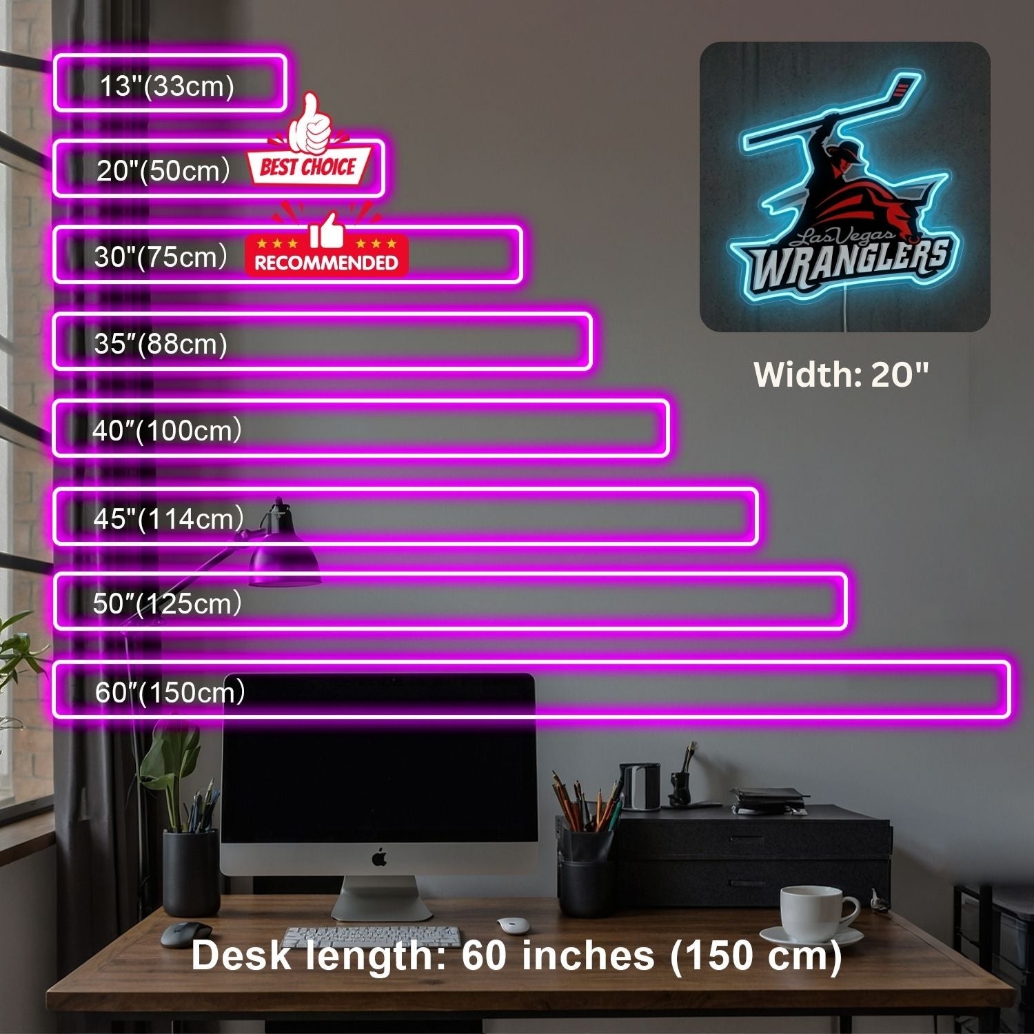 ShineNeon™ Wranglers Sport neon sign USB Power - Shineneon