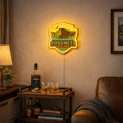 ShineNeon™ Yosemite National Park LED Neon Sign - Half Dome Nature Vibe Wall Decor for Bedroom Man Cave & Gift - Shineneon