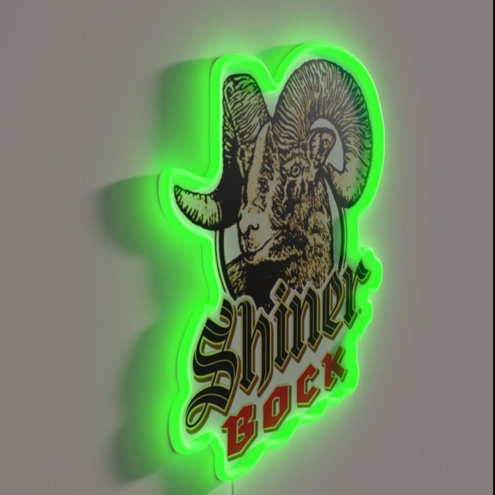 Shiner Bock Beer Rgb Led Neon Sign - Shineneon