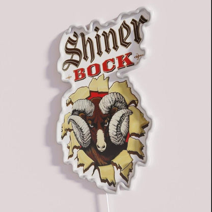 Shiners Bock Beer Shiners Texas Logo Rgb Led Neon Sign Bar Decor - Shineneon