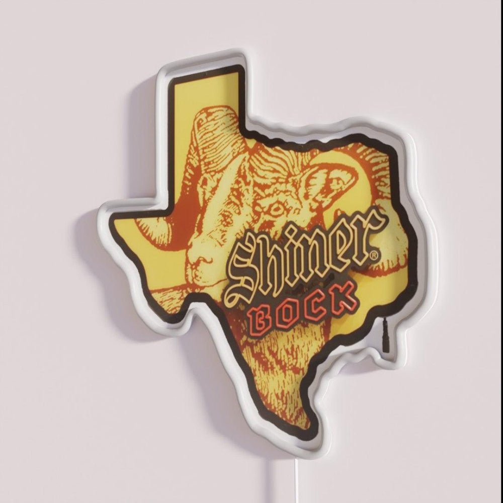 Shiners Bock Beer Shiners Texas Logo Rgb Led Neon Sign Bar Neon - Shineneon