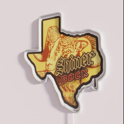Shiners Bock Beer Shiners Texas Logo Rgb Led Neon Sign Bar Neon - Shineneon