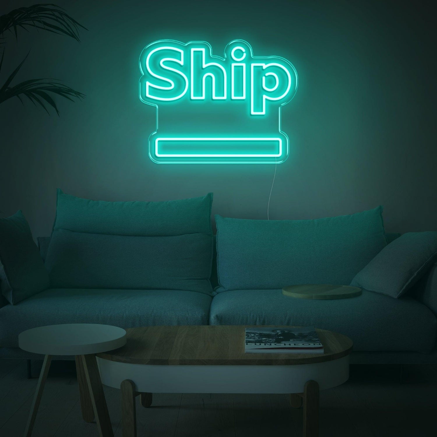 Ship-Shaped Warm Yellow Led Neon Sign For Nautical Home Decor | Shineneon