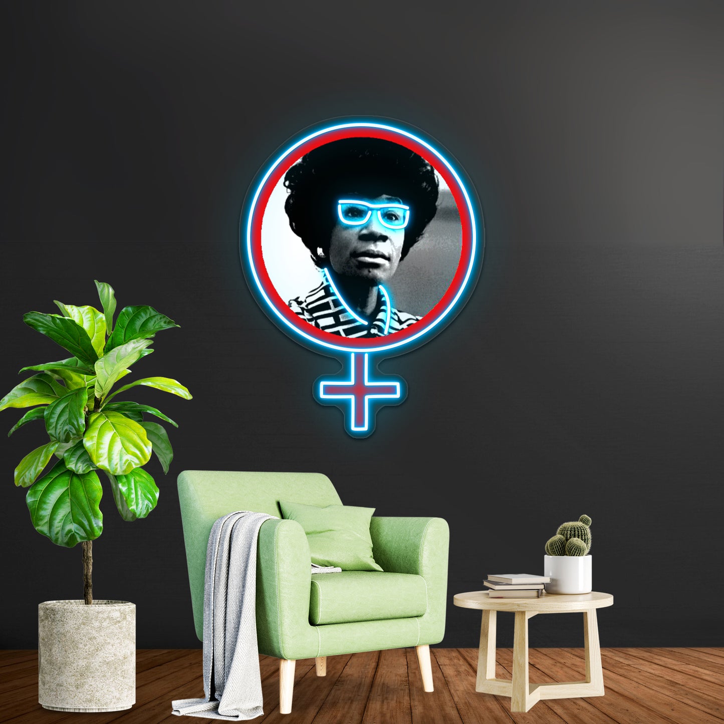 Shirley Chisholm For President Artwork Custom Led Signs