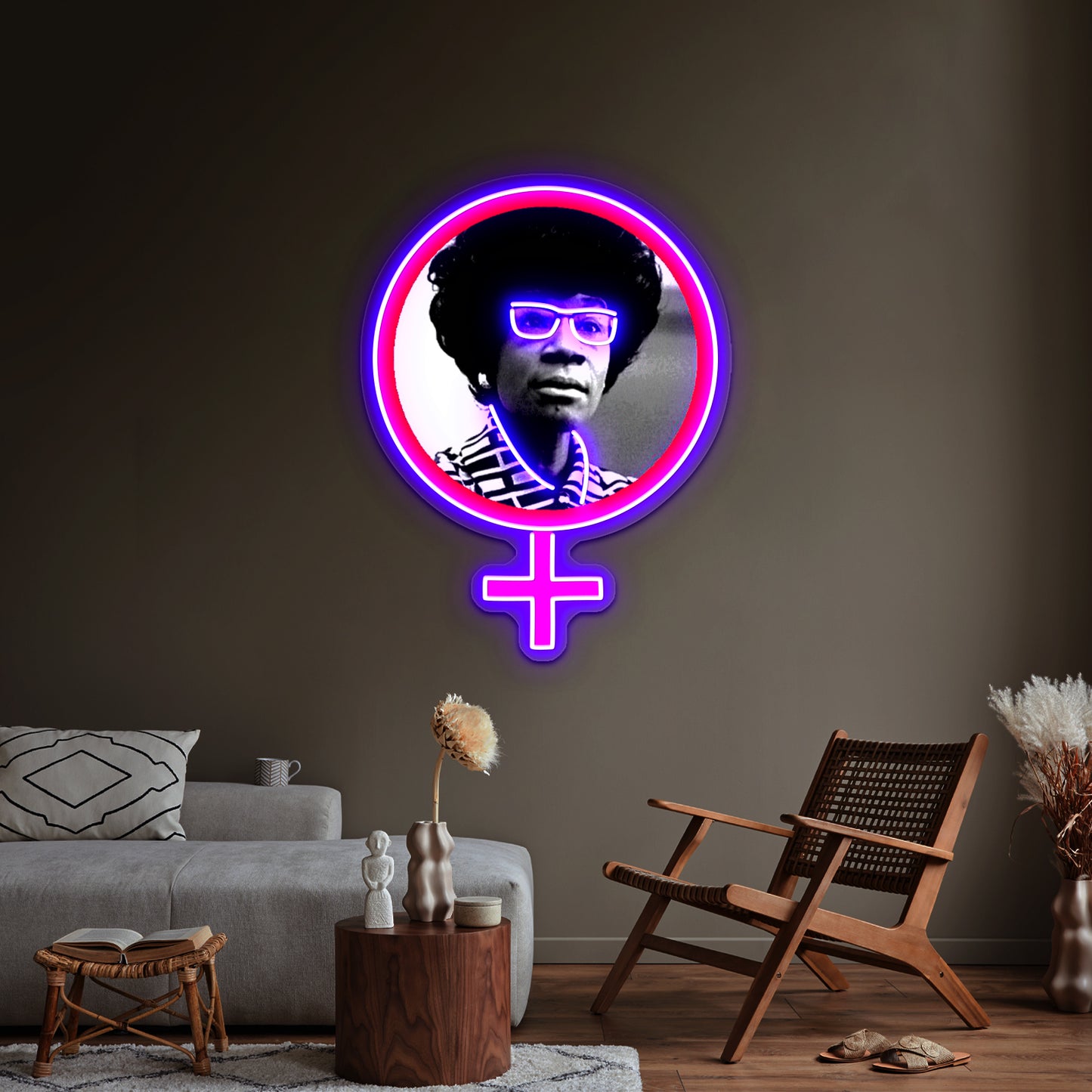 Shirley Chisholm For President Artwork Custom Led Signs