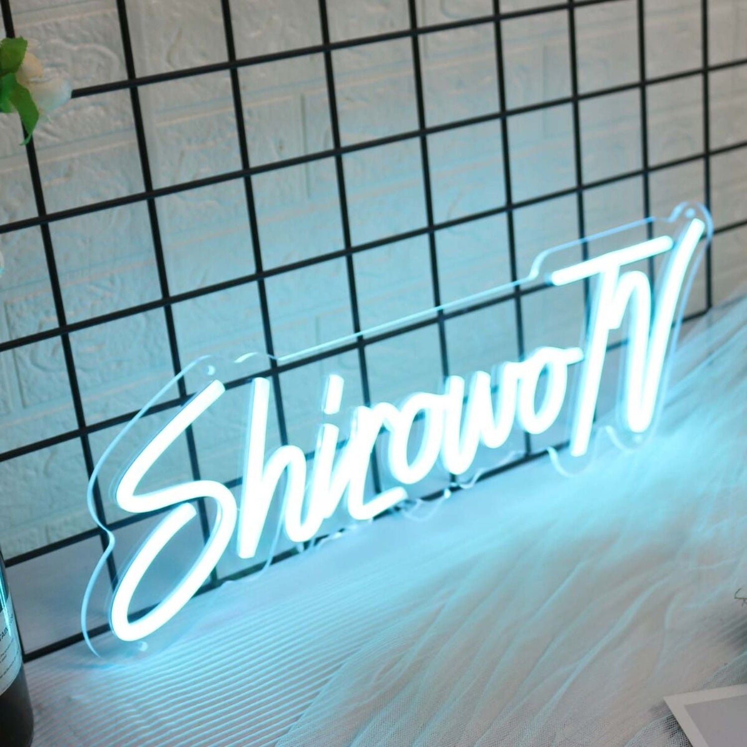 Shirowo Tv Blue Led Neon Sign - Shineneon