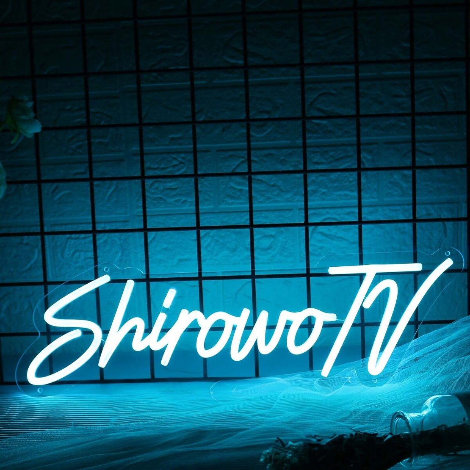 Shirowo Tv Blue Led Neon Sign - Shineneon