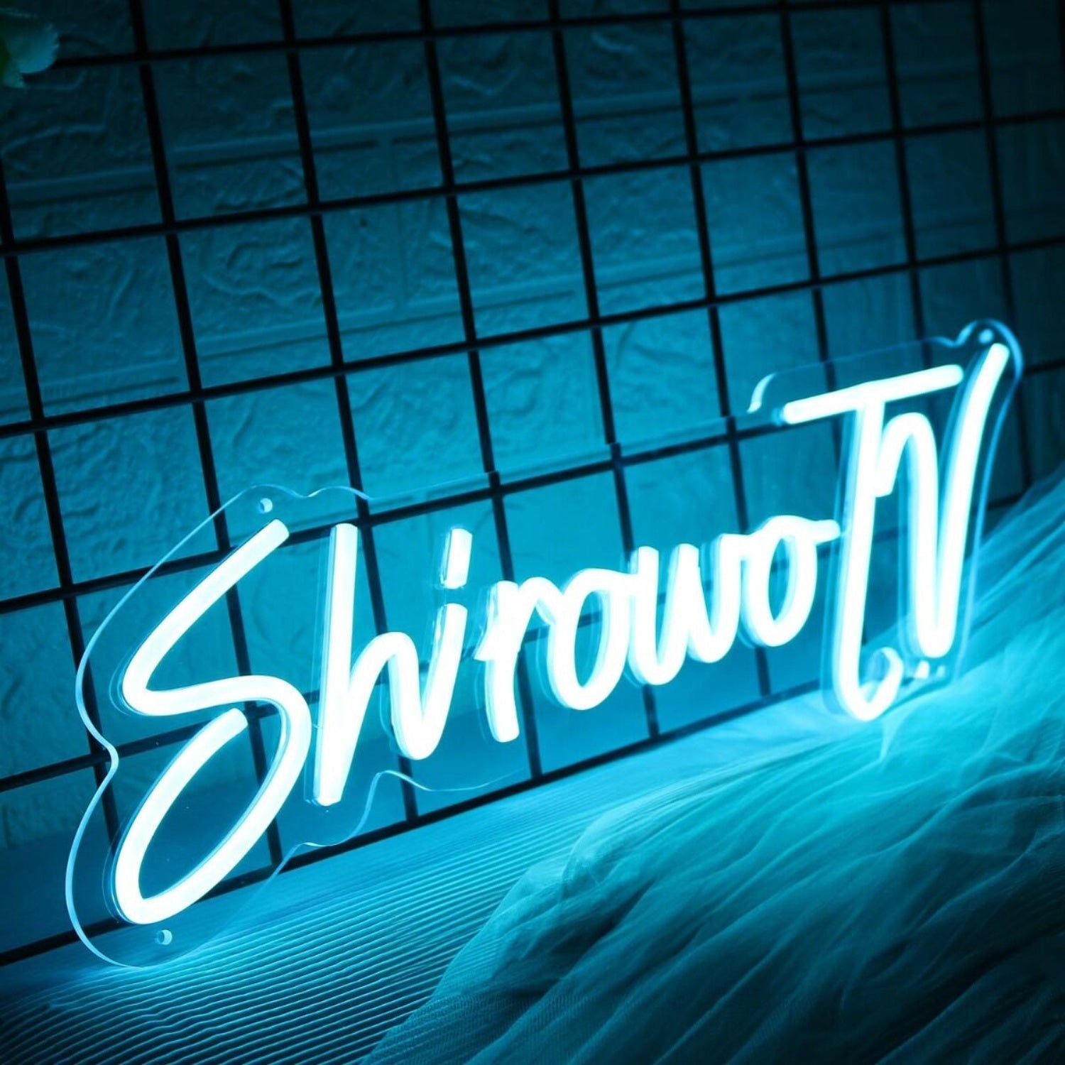 Shirowo Tv Blue Led Neon Sign - Shineneon