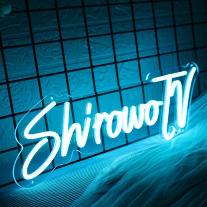Shirowo Tv Blue Led Neon Sign - Shineneon