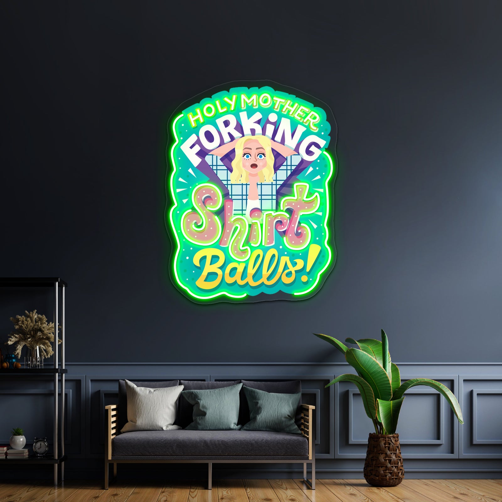 Shirt Balls Artwork Custom Led Signs | Shineneon