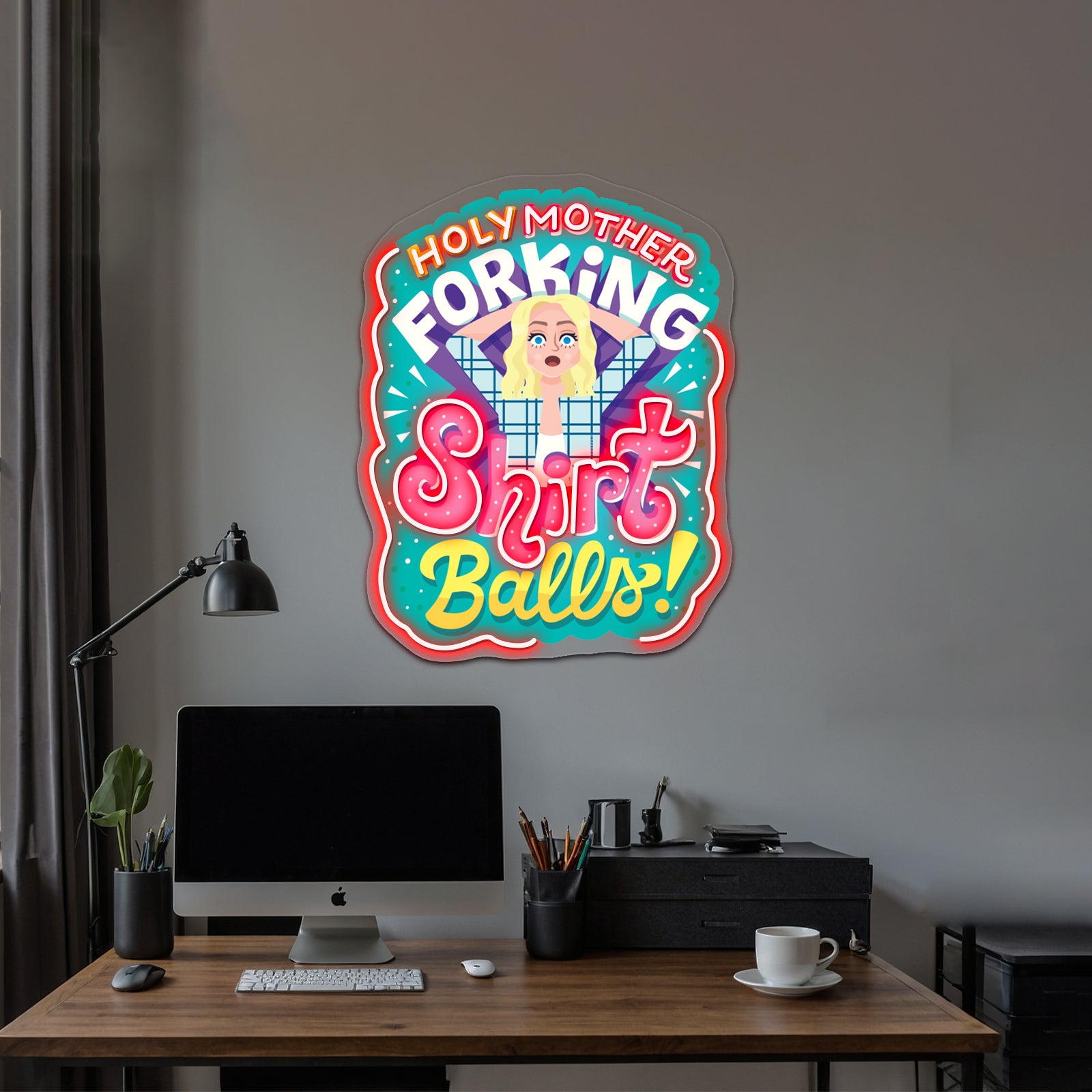 Shirt Balls Artwork Custom Led Signs | Shineneon