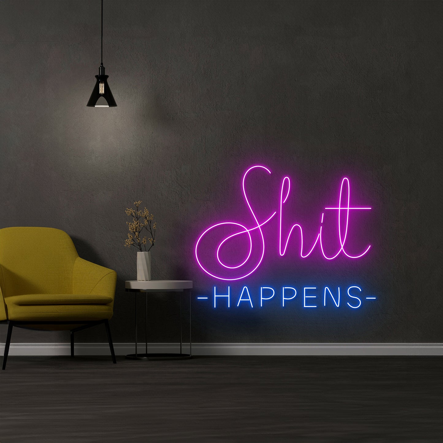 Shit Happens Neon Sign