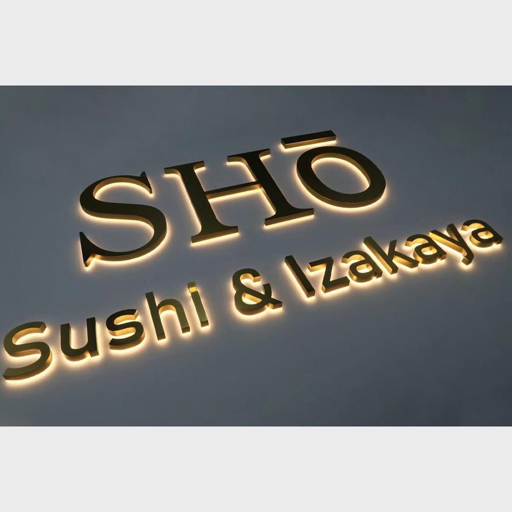 Sho Sushi Lzakaya 3D Backlit Channel Letters Led Light Sign - Shineneon