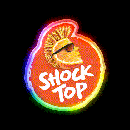 Shocktop Alcohol Beer Bar Decor Led Neon Sign Rgb Color - LED neon sign close-up detail