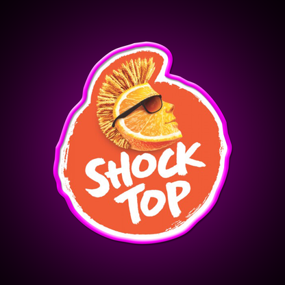 Shocktop Alcohol Beer Bar Decor Led Neon Sign Rgb Color - Neon sign mounted on wall in room