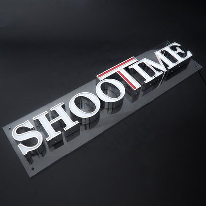 Shootime 3D Frontlit Letters Metal Led Sign - Shineneon