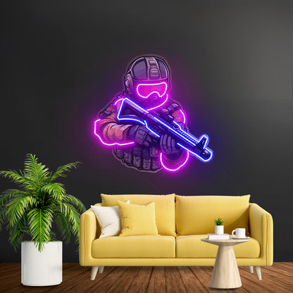 Shooting Games Led Neon Sign Light Custom Led Signs