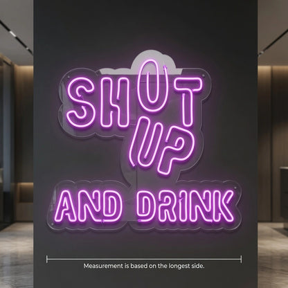 Shop Up And Drink LED Neon Sign - 04 Size Image