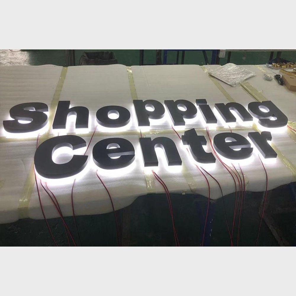 Shopping Center 3D Backlit Channel Letters Led Light Sign - Shineneon