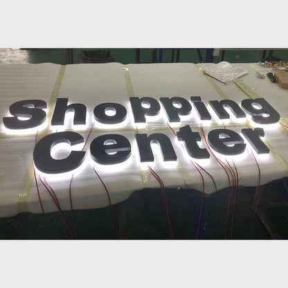 Shopping Center 3D Backlit Channel Letters Led Light Sign - Shineneon