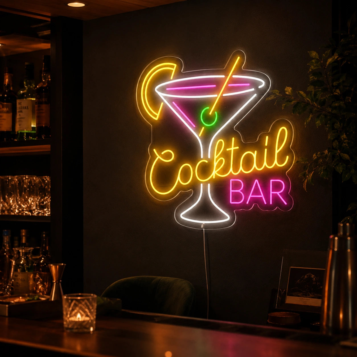 Shot Bar Neon Sign LED Neon Sign real lifestyle scene