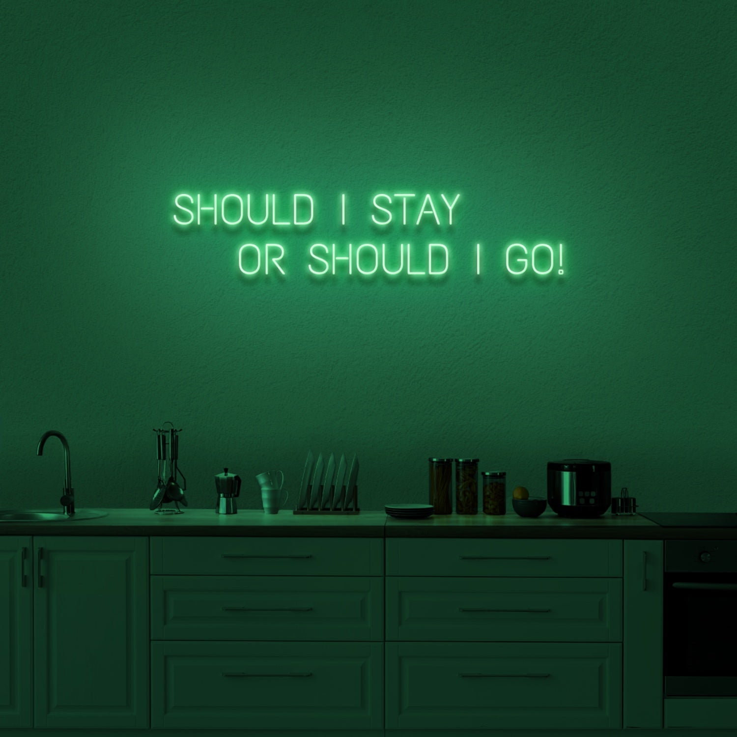 Should I Stay Or Should I Go Led Neon Sign | Shineneon