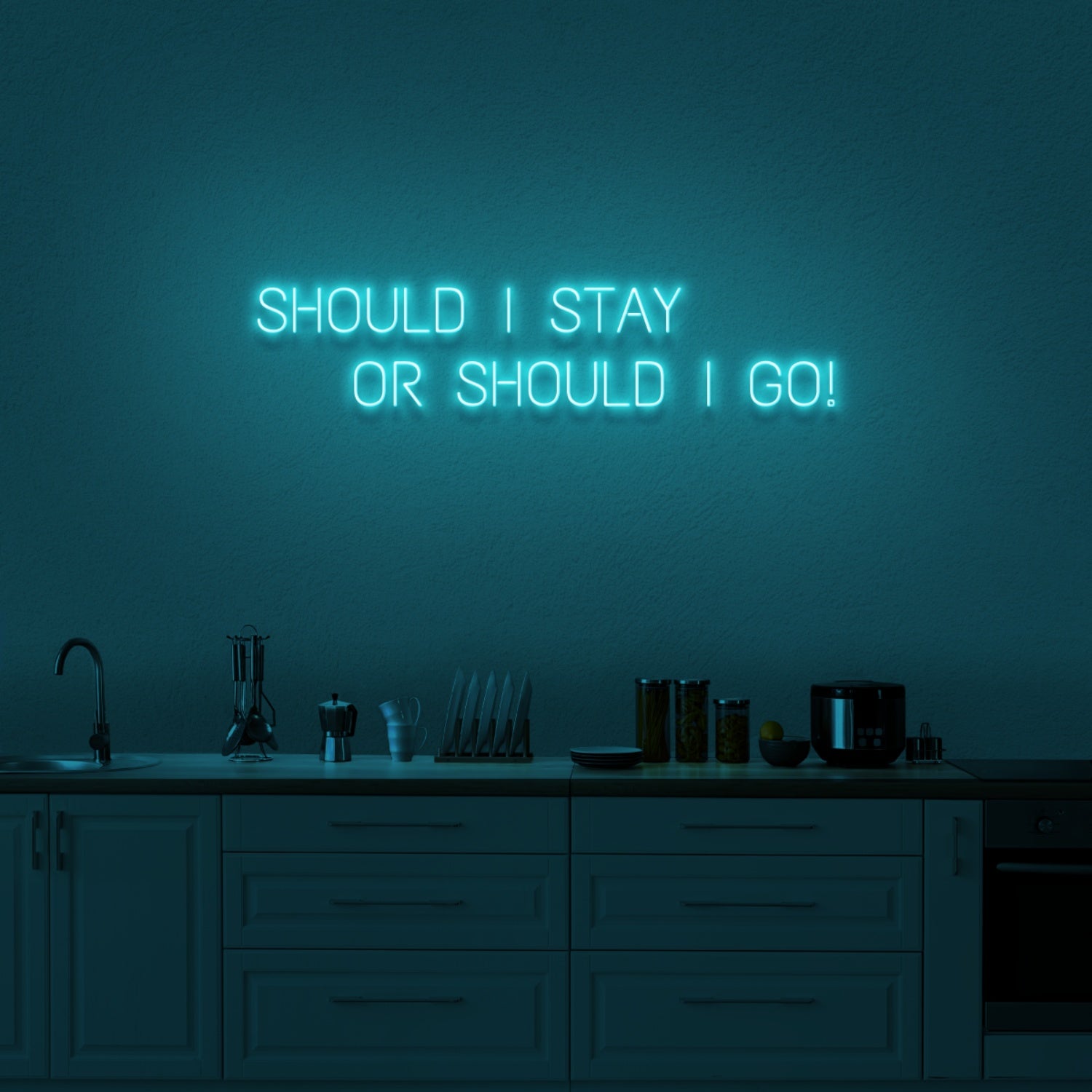 Should I Stay Or Should I Go Led Neon Sign | Shineneon