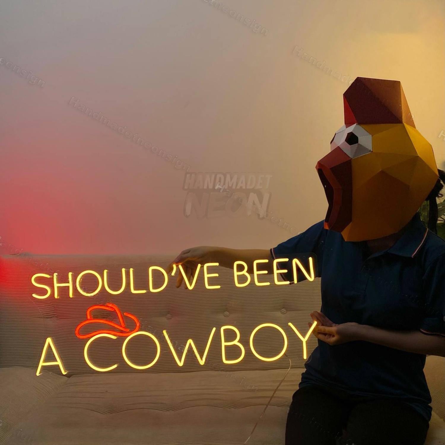 Shouldve Been A Cowboy Led Neon Sign Vintage Led Neon Sign | Shineneon