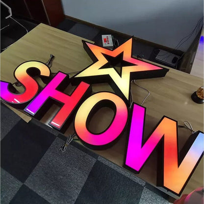 Show 3D Frontlit Channel Letters Led Light Sign - Shineneon