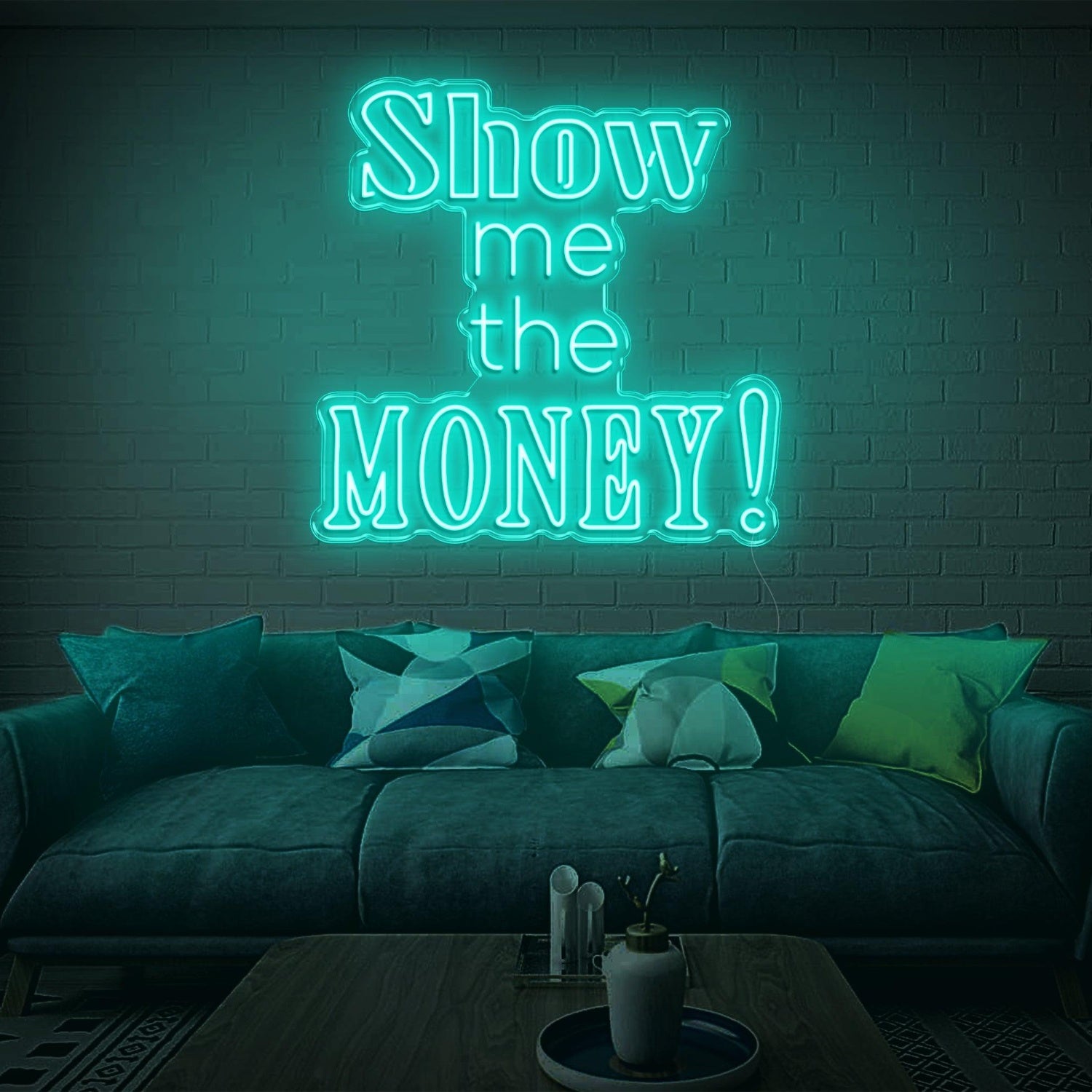 Show Me The Money Led Neon Sign Retro Orange Wall Decor For Home Bar | Shineneon