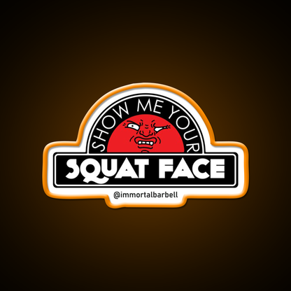 Show Me Your Squat Face Gym Fitness Led Neon Sign Rgb Color - LED neon sign view 6