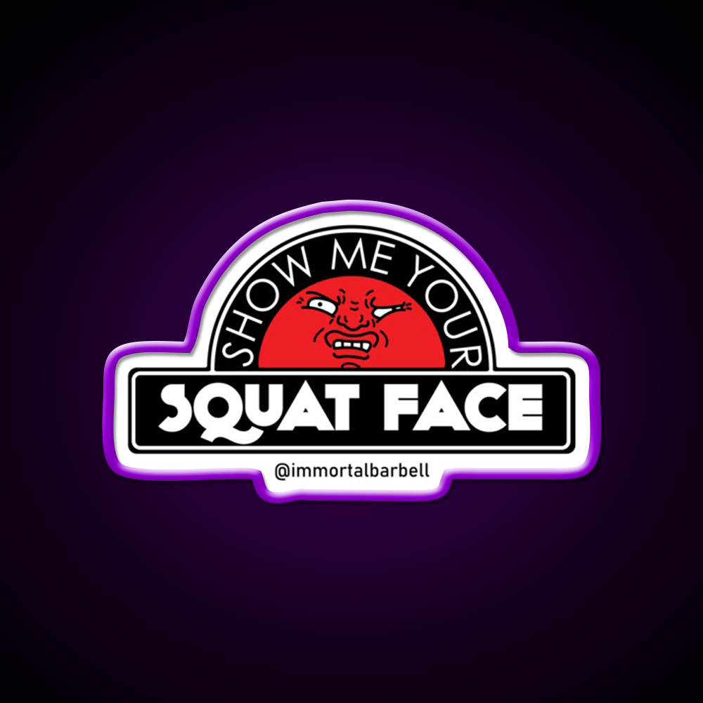Show Me Your Squat Face Gym Fitness Led Neon Sign Rgb Color - LED neon sign view 9