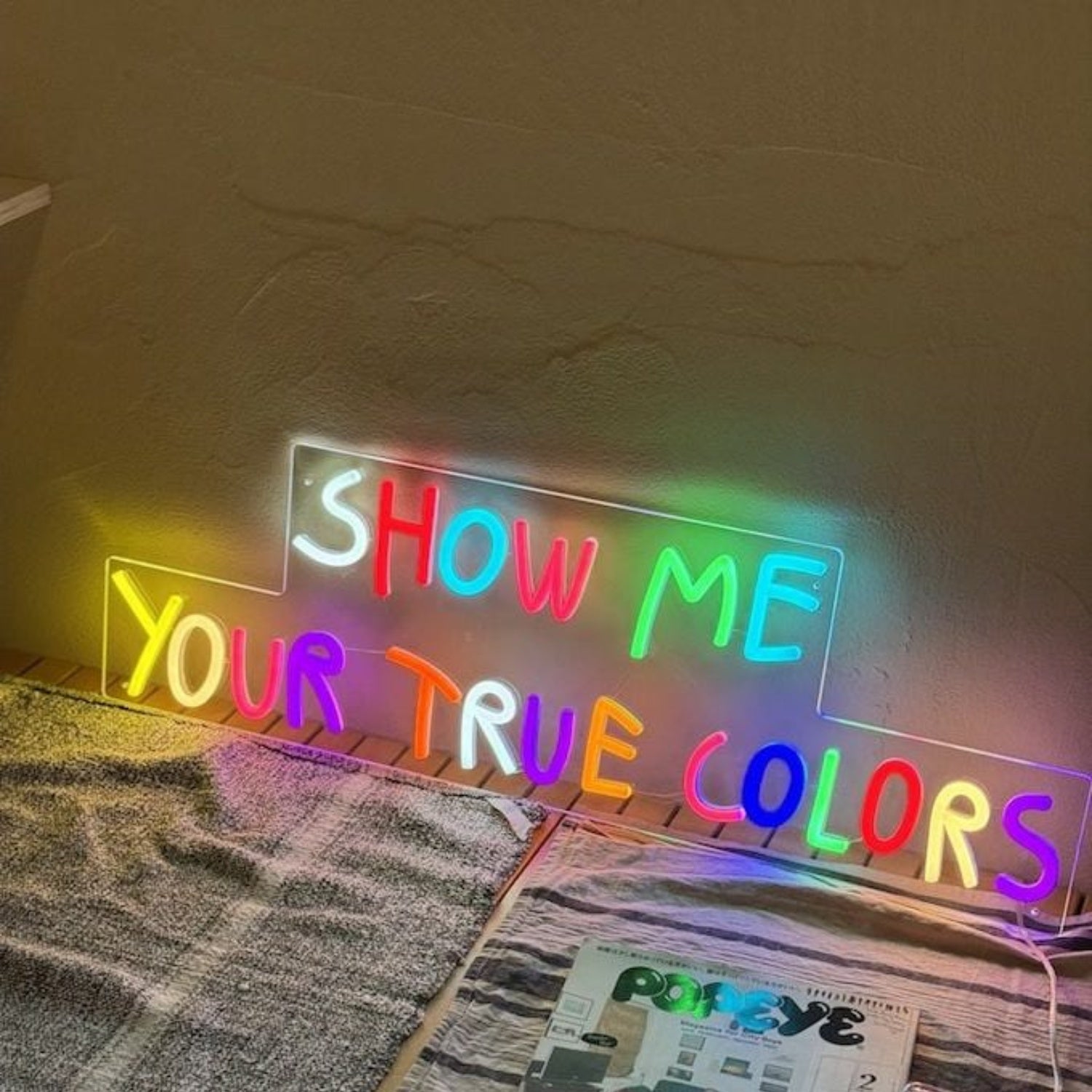 Show Me Your True Colors Led Neon Sign Wall Art | Shineneon
