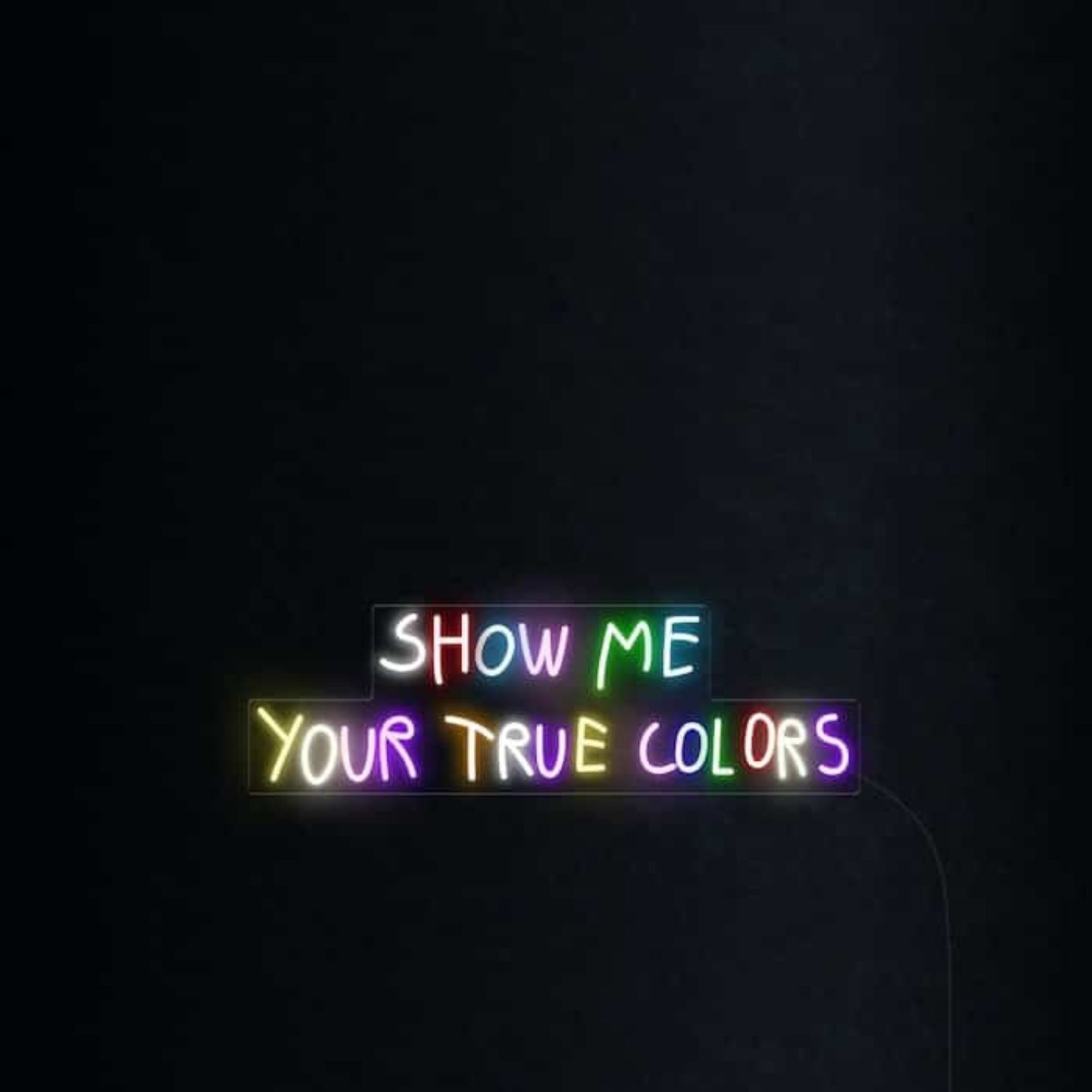Show Me Your True Colors Led Neon Sign Wall Art | Shineneon