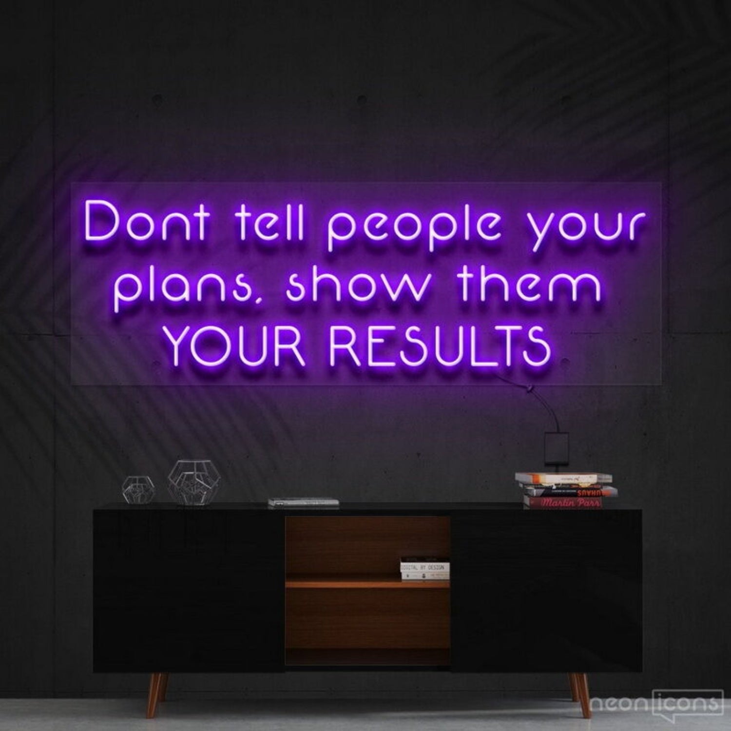 Show Them Your Results Led Neon Sign For Motivational Decor - Shineneon