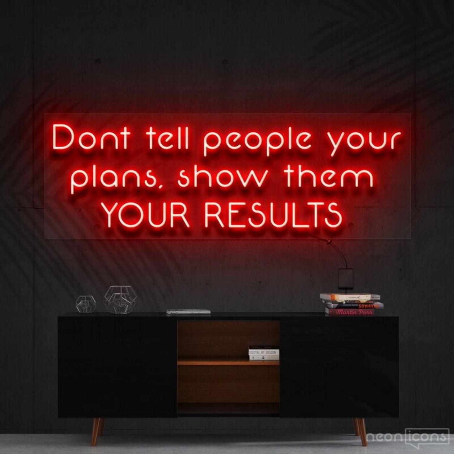 Show Them Your Results Led Neon Sign For Motivational Decor - Shineneon