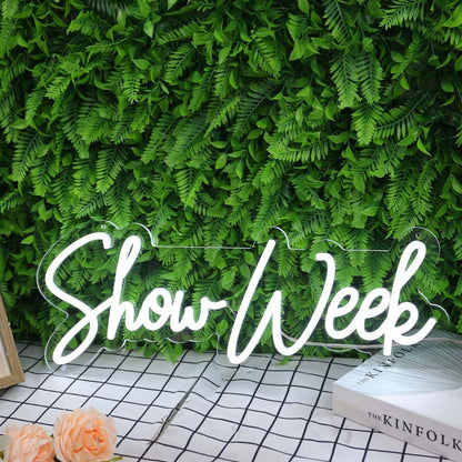 Show Week White Led Neon Sign - Shineneon