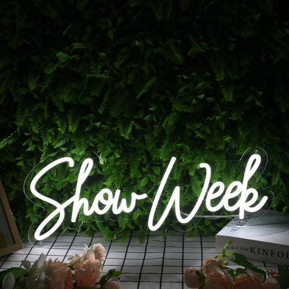 Show Week White Led Neon Sign - Shineneon
