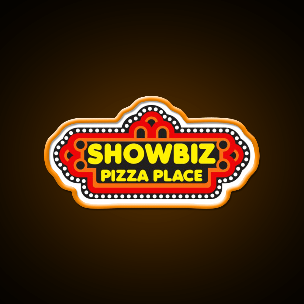 Showbiz Pizza Fast Food Led Neon Sign For Burger Place Rgb Color - Shineneon