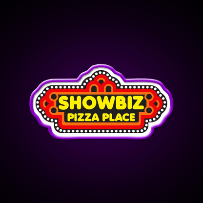 Showbiz Pizza Fast Food Led Neon Sign For Burger Place Rgb Color - Shineneon