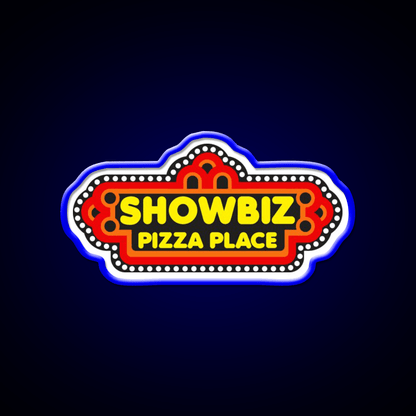 Showbiz Pizza Fast Food Led Neon Sign For Burger Place Rgb Color - Shineneon