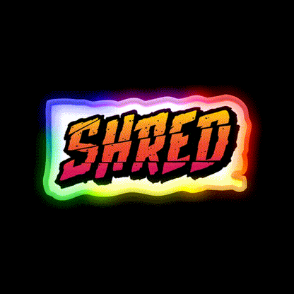 Shred Hemp Inspired Green Leaf Led Neon Sign Rgb Color - LED neon sign close-up detail