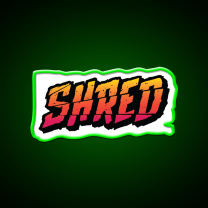 Shred Hemp Inspired Green Leaf Led Neon Sign Rgb Color - Shineneon
